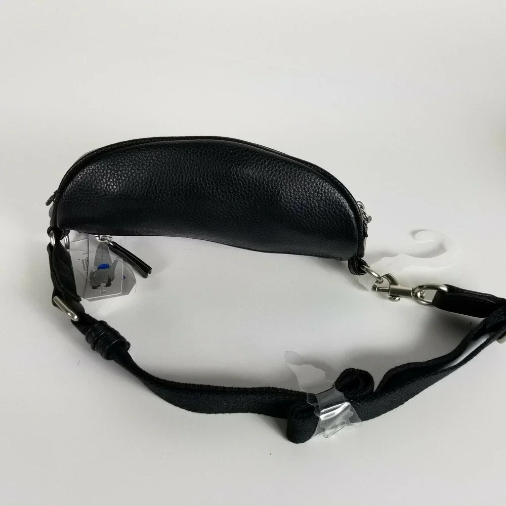 Time and‎ Tru Josephine Fanny Pack Waist Pouch Grey and Black Adjustable New